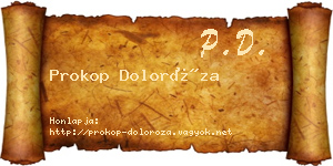 Prokop Doloróza névjegykártya